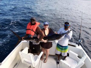 Catch & release 100 LB Striped Marlin in Cabo San Lucas on 8/27/2021