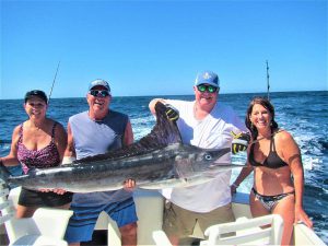Caught and released a 100 and 140 LB. STRIPED MARLIN in Cabo San Lucas on 11/7/2021